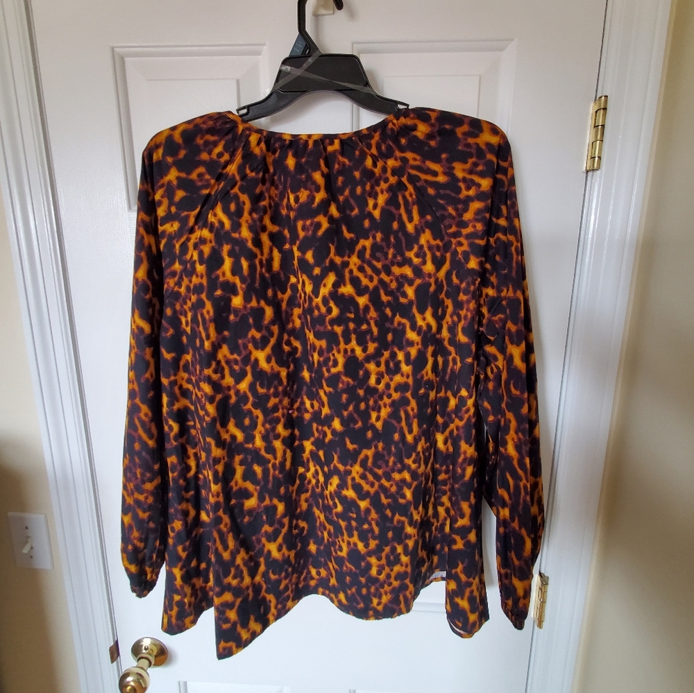 Plus 3X 24W-26W Long Sleeve Blouse New - Picture 2 of 6